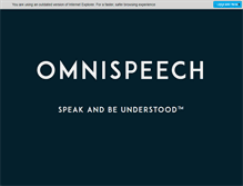 Tablet Screenshot of omni-speech.com